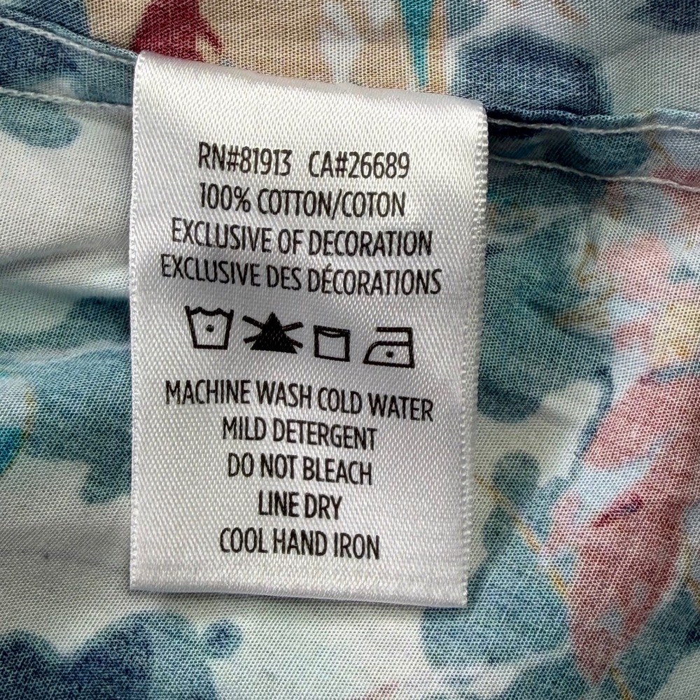 Robert Graham Classic Fit Floral Camo Button Down Shirt Mens XL Knowledge Wisdom - Picture 8 of 13